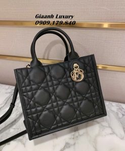 Túi Xách Dior Tote Da Bê Nhập Khẩu Vip Màu đen 03