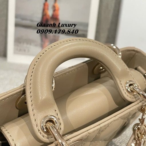 Túi Dior D Joy 16 cm Màu Cà phê Sữa Luxury vip 3