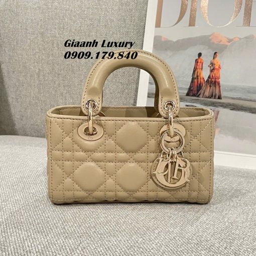 Túi Dior D Joy 16 cm Màu Cà phê Sữa Luxury vip 02