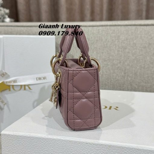 Túi Dior Micro lady D joy size nhỏ Vip 16 cm màu tím