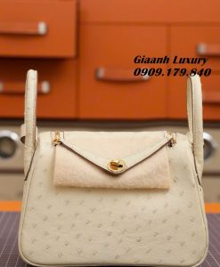 Túi Hermes Lindy Mini Ostrich Craie Hàng Hiệu Vip 03