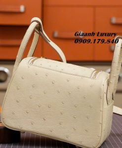 Túi Hermes Lindy Mini Ostrich Craie Hàng Hiệu Vip 4