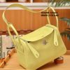 Túi Hermes Lindy 26 cm Da Swift Jaune Poussin Like Auth 01