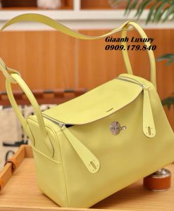 Túi Hermes Lindy 26 cm Da Swift Jaune Poussin Like Auth 01