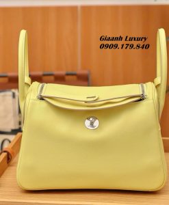 Túi Hermes Lindy 26 cm Da Swift Jaune Poussin Like Auth 02