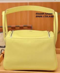 Túi Hermes Lindy 26 cm Da Swift Jaune Poussin Like Auth 04