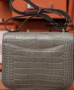 Túi Hermes Constance Alligator Màu Gris Like Auth 03