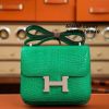 Túi Hermes Constance Porosus Crocodile Vertjade Glossy Vip Like Auth 04