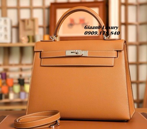 Túi Hermes Kelly Epsom 28 cm Màu Gold Vip Like Auth 01