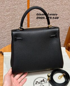 Túi Hermes Kelly 25 Màu Đen Da togo siêu Cấp Vip Like Auth 03