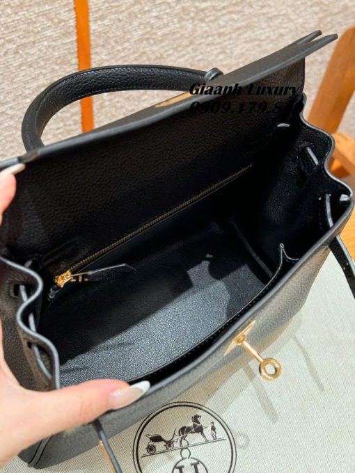 Túi Hermes Kelly 25 Màu Đen Da togo siêu Cấp Vip Like Auth 02