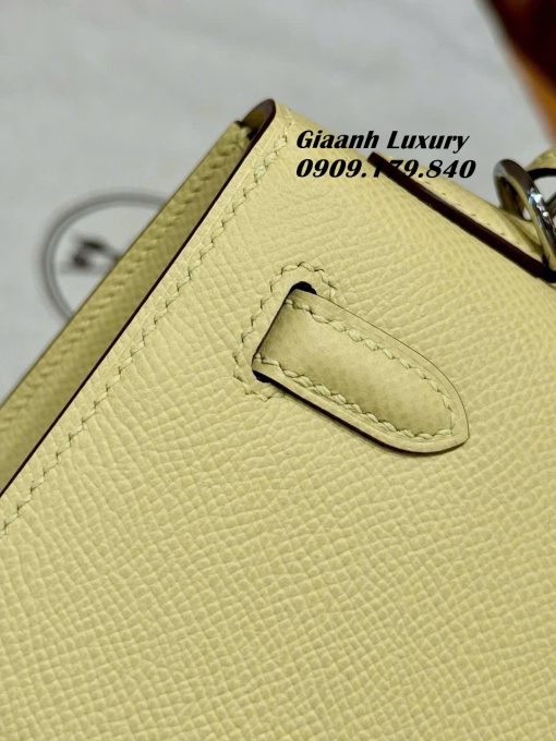 Túi Hermes Kelly 25 cm Da Epsom Màu Vàng Siêu Cấp Vip 01