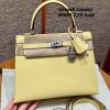 Túi Hermes Kelly 25 cm Da Epsom Màu Vàng Siêu Cấp Vip 04