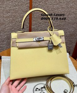 Túi Hermes Kelly 25 cm Da Epsom Màu Vàng Siêu Cấp Vip 04