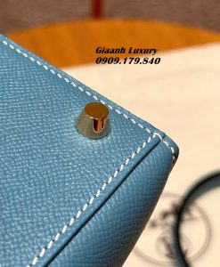 Túi Hermes Kelly Epsom Màu Blue Jean Siêu Cấp Vip 03