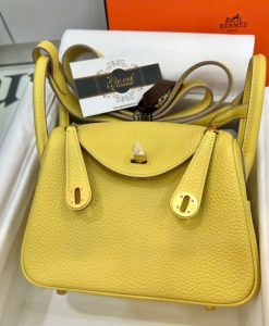 Túi Hermes Lindy 20 cm Togo Màu Vàng Vip Like Auth 01