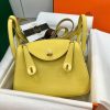 Túi Hermes Lindy 20 cm Togo Màu Vàng Vip Like Auth 05