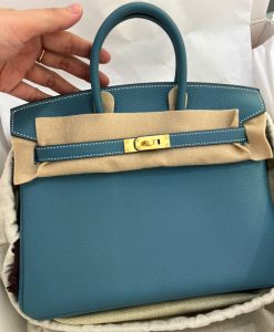 Túi Hermes Birkin 25 Togo Màu Xanh Dương Vip 01