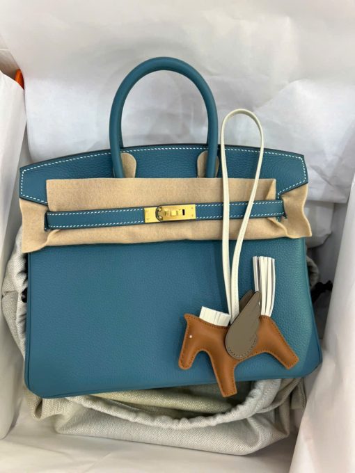 Túi Hermes Birkin 25 Togo Màu Xanh Dương Vip 02