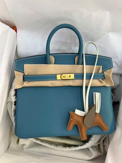 Túi Hermes Birkin 25 Togo Màu Xanh Dương Vip 04