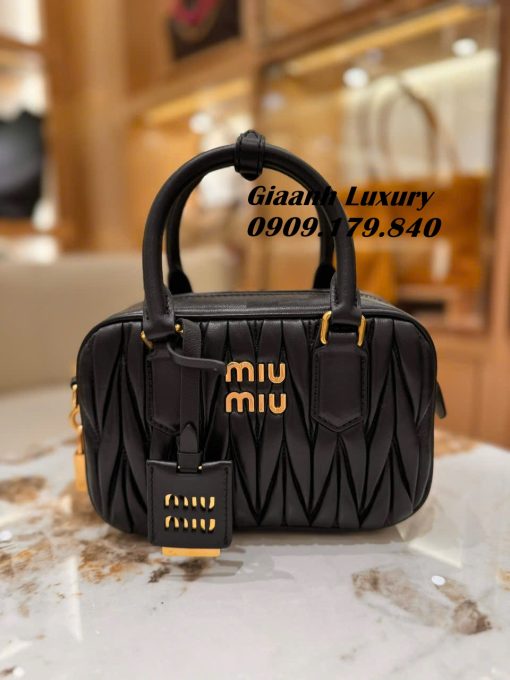 Túi Xách Miumiu Arcadie Mini Màu Đen Siêu Cấp 01