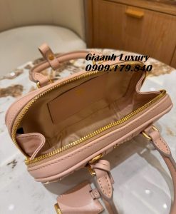 Túi Xách Miumiu Arcadie Mini Màu Hồng Nude Da Thật 04