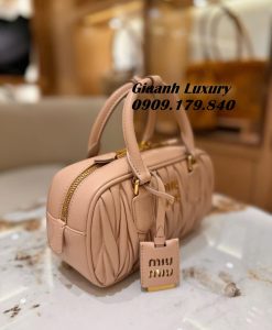 Túi Xách Miumiu Arcadie Mini Màu Hồng Nude Da Thật 03