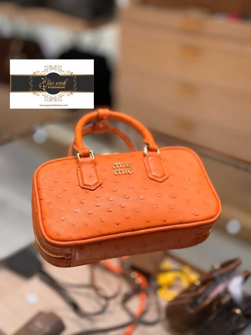 Túi Xách MiuMiu Da Đà Điểu Vip Like Auth-M1702