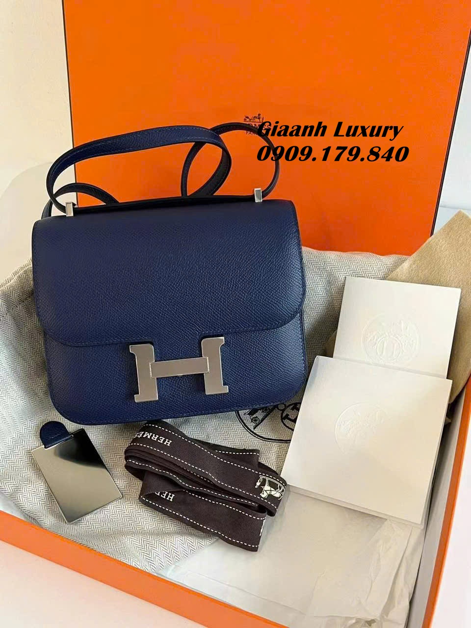 Những Màu Túi Xách Hermes Constance Được Yêu thích - Màu Bleu