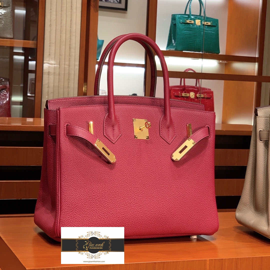 Túi Hermes Birkin Da Togo Màu Hot Nhất màu Rouge Casaque