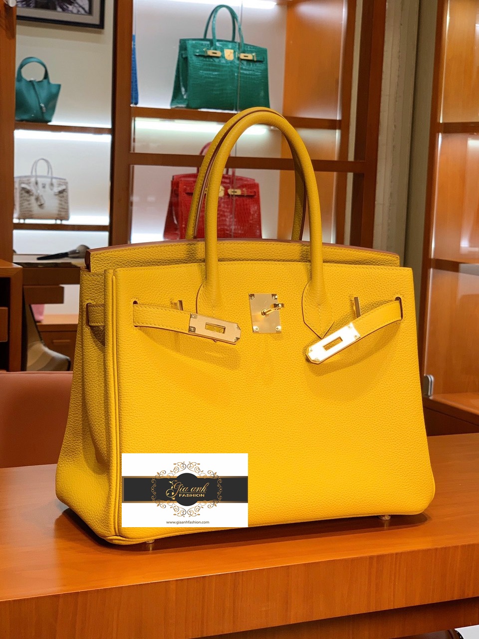 Túi Hermes Birkin Da Togo Màu Hot Nhất màu Vàng