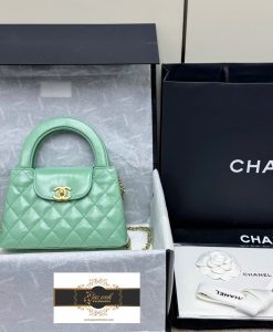 Túi Xách Chanel Kelly 19 cm Màu Xanh Siêu Cấp Vip 01