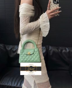 Túi Xách Chanel Kelly 19 cm Màu Xanh Siêu Cấp Vip 02