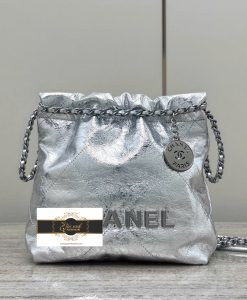 Túi Chanel 22 Mini Màu Bạc Siêu Cấp Vip Like Auth 3