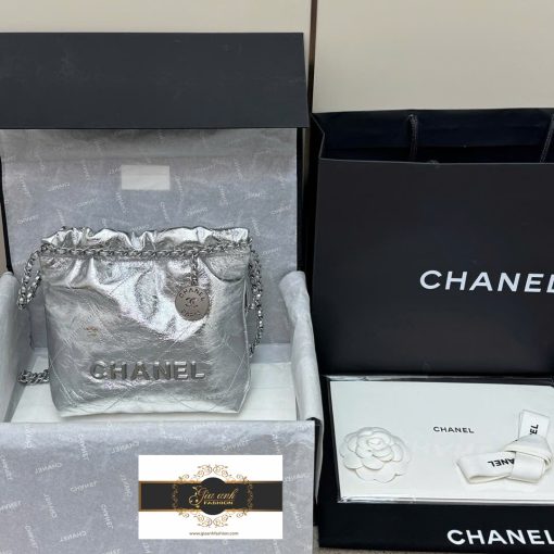 Túi Chanel 22 Mini Màu Bạc Siêu Cấp Vip Like Auth 4