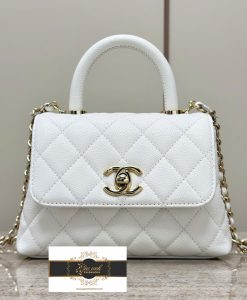 Túi Chanel coco nano mini Màu Trắng Vip Like auth 01