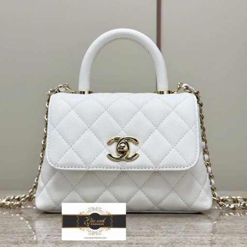 Túi Chanel coco nano mini Màu Trắng Vip Like auth 01