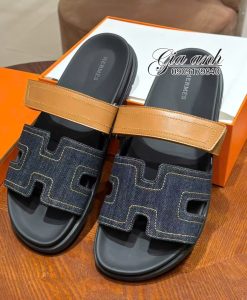 Dép Hermes Chypre Vải Denim Vip 01
