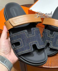 Dép Hermes Chypre Vải Denim Vip 02