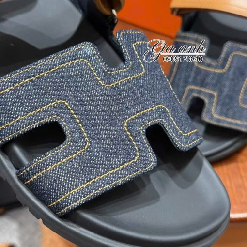 Dép Hermes Chypre Vải Denim Vip 03
