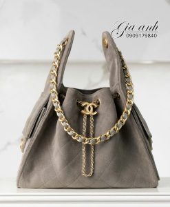 Túi Chanel Hobo 2025 Da Lộn Vip Like Auth 01