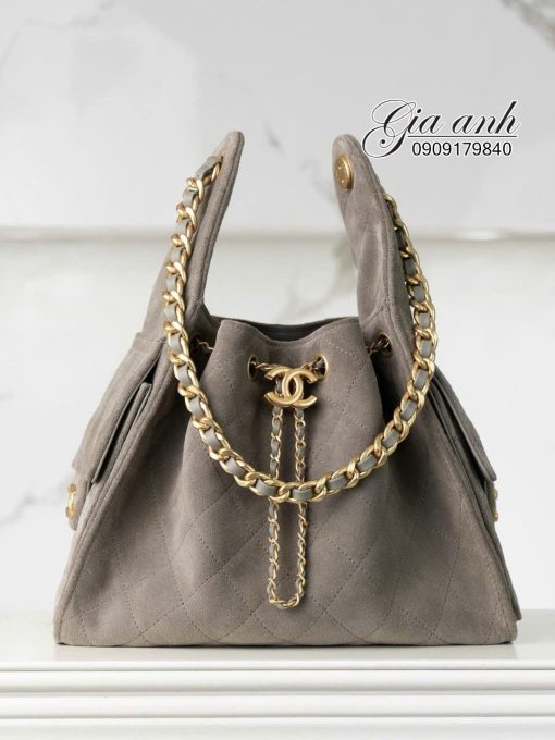Túi Chanel Hobo 2025 Da Lộn Vip Like Auth 01