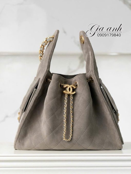 Túi Chanel Hobo 2025 Da Lộn Vip Like Auth 03