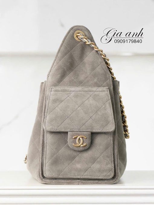 Túi Chanel Hobo 2025 Da Lộn Vip Like Auth 04
