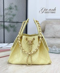 Túi Chanel Hobo Màu Vàng Size Small Like Auth 05