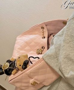 Túi Xách Chanel Hobo cỡ Nhỏ Màu Hồng Vip 01