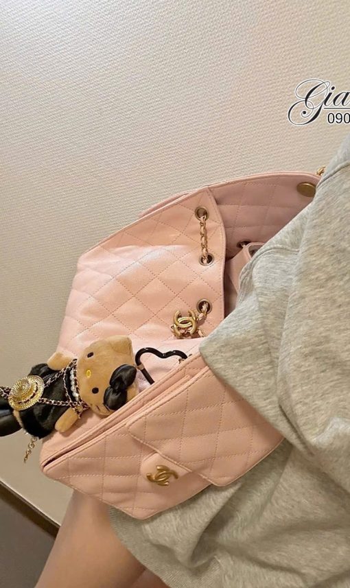 Túi Xách Chanel Hobo cỡ Nhỏ Màu Hồng Vip 01
