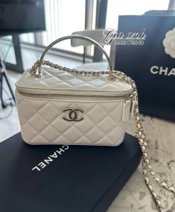 Túi Xách Chanel Vanity Vip Màu Trắng 02