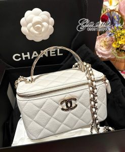 Túi Xách Chanel Vanity Vip Màu Trắng 03