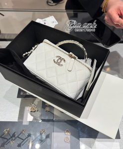 Túi Xách Chanel Vanity Vip Màu Trắng 04
